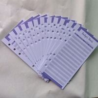 6 Anneaux, Feuilles de Rechange A6 pour Carnet à Spirale, Papiers d'Insertion pour Budget, Enveloppes Budgétaires, Feuilles de Planification Personnalisées