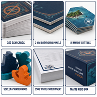 Jeu de société de stratégie logistique modulaire personnalisé, boîte rigide magnétique, cartes mates pour la formation en classe et le jeu d'équipe
