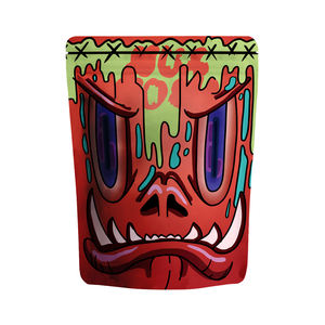 特注3.5g 7g 14g 28gホログラフ引出し密封された臭い証拠特殊形状カリパックマイラーバッグ食品グレードカスタム - Product Image 2