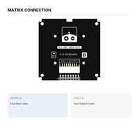 Module de clavier matriciel 4x4, 16 touches tactiles, carte d'entrée GPIO à 8 broches pour panneau de commande de verrouillage par mot de passe Arduino