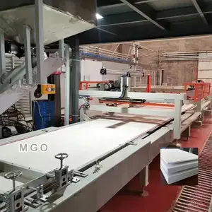 Fireproof Mgo Board Production Line Manufacturer MgSO4 Board Machine Sanding Mgo Floor Board Making Machine