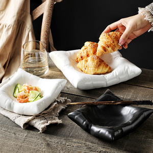 Assiette en céramique de couleur unie Nordic Modern French Western Molecular <span class=keywords><strong>Cuisine</strong></span> Assiettes à dîner <span class=keywords><strong>Plat</strong></span> à dessert - Product Image 3