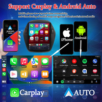 Para Tucson IX35, DSP Inalámbrico, CarPlay, Android Auto, Mirror Link, GPS Integrado, WiFi, Radio Estéreo MP3, Pantalla Dividida, Tablero de Instrumentos