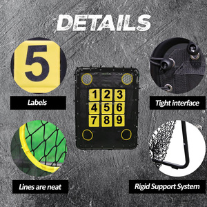 Bóng chày bày net với khu vực Tấn công mục tiêu đào tạo Bình đựng thực hành Net ném Net rebounder cho bóng chày & bóng mềm - Product Image 4