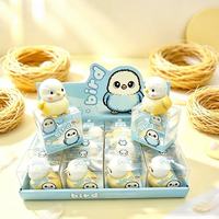 Bola Squishy Buatan Tangan Gaya Balok Susun, Boneka Anjing Bulldog Prancis, Anak Ayam, Kucing Keberuntungan, Suara Renyah, Mainan Pereda Stres