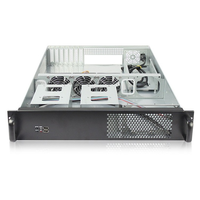Wholesale Price Fast Shipping 2U ATX Server Rackmount Case with Side Panel Window