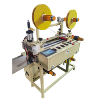Machine de découpe et de laminage automatique intelligente à entraînement pneumatique pour rubans, avec emballage en bois pour l'habillement et les textiles