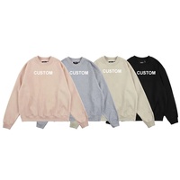 Sweat-shirts unisexe de qualité supérieure, doux et amples, à col rond, personnalisables avec logo OEM d'usine