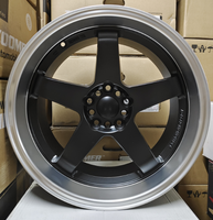 YL pelek mobil aluminium, roda kustom untuk mobil, roda logam campuran aluminium 5 Ruji 18 pelek otomatis 5X114.3 5X100 5X112 5x120
