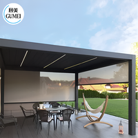 Prix d'usine Pergola 3x3 3x4m Pergola à lames Pergola solaire Kits de pergola en aluminium