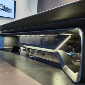 New văn phòng hiện đại Đồ nội thất thông minh LED dài bằng gỗ đá Hội Đồng Quản trị phòng họp bàn lớn sang trọng Ông Chủ CEO điều hành Bàn hội nghị - Product Image 5