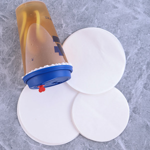 Disposable Milk Tea Cup Seal Liner 98mm Diameter Leak Proof Pure Wood Pulp For Beverages Cups - Product Image 1