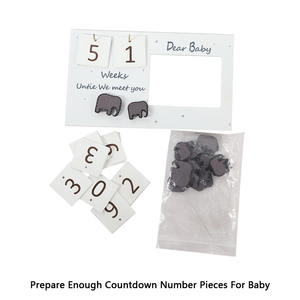 Nieuwe Moeder Geeft Baby Echografie Fotolijst Echografie Met Countdown Weken Souvenir Echografie Fotolijst Met Baby Countdown - Product Image 2