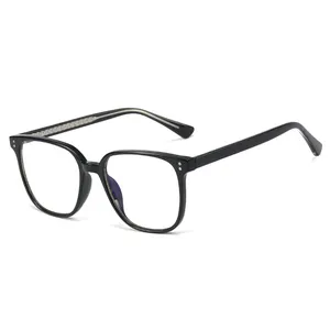 93380 नवीनतम वर्ग चश्मा फ्रेम नीले प्रकाश अवरुद्ध TR90 डेमी रंग तैयार स्टॉक चश्मा लोगो कस्टम Eyewear Yiwu