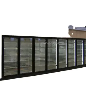 超市冷藏室冷却器玻璃门中的Soardragon商业行走