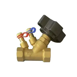 Латунный клапан регулирования потока, клапан статического баланса потока, DN15-DN50, полные спецификации, цифровой регулирующий клапан блокировки