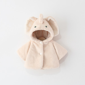 <span class=keywords><strong>Manteau</strong></span> en fourrure pour filles, nouvelle arrivée hiver, épais, dessin animé, couleur unie, pour garçons et filles - Product Image 1