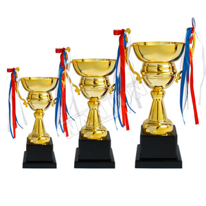 Trofeo de Metal de fútbol, Logo personalizado, precio de fábrica - Product Image 2