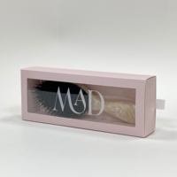 Peigne à tiroir de haute qualité en usine Boîtes d'emballage en papier rigide Boîte cadeau de brosse à cheveux à bas prix avec logo personnalisé