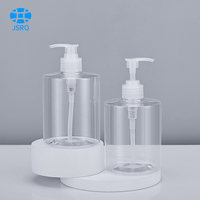 Bouteille à pompe de lotion pour le corps en plastique savon liquide pour animaux de compagnie 500ml bouteille d'alcool pour le lavage des mains transparente bouteille vide de cosmétiques