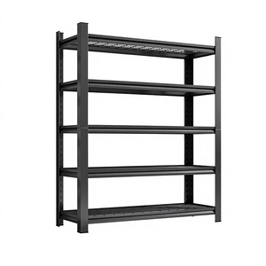 Light Duty Corrosion Protected Powder Coated Warehouse <b>Storage</b> Shelving 4-Tier Boltless Steel Rack with High Load Capacity - Product Image 1