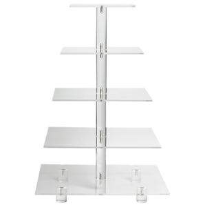 แท่นวางคัพเค้กอะคริลิคทรงกลมหลายชั้น แท่นโชว์เค้กใส ที่วางขนมหวานแบบชั้น - Product Image 5