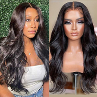 Vendedores de peluca Onda del cuerpo Peluca frontal de cabello humano Onda profunda Pelucas de cabello brasileño y peruano HD Encaje Sin pegamento Novedades