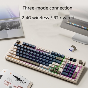Clavier sans fil et filaire LangTu L98 à trois modes, haute qualité, pour jeux et bureau, touches silencieuses, en stock - Product Image 2