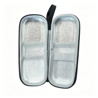Étui de rangement portable compartimenté avec sangle de transport, fermeture éclair, sac de transport rigide en EVA pour stylos
