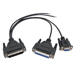 맞춤형 자동차 16Pin OBD2/OBD 2 암수 <span class=keywords><strong>DB25</strong></span> 커넥터 어댑터 OBDII to DB 25 핀/25 핀 와이어 케이블 4 피트/미터 - Product Image 6