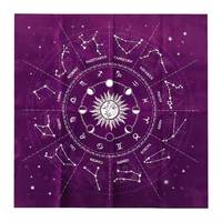 Tenture murale de cartes de Divination, Tarot d'astrologie, tissu spirituel, soleil, lune, étoiles, sorcellerie