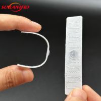 Hotel ropa médica uniforme Lino lavable RFID etiquetas de ropa NFC Mini UHF 860-960MHz etiquetas de lavandería Tech tela textil