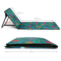 Chaise longue de camping et de plage pliable, légère, portable et réglable avec support de dossier pour le bain de soleil