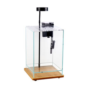 2025 lumière durable de réservoir de poissons d'<span class=keywords><strong>aquarium</strong></span> de l'acrylique LED de luxe avec la conception de plante en bambou pour le salon - Product Image 2