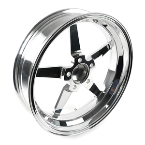 Jantes forgées Roc Custom 17x4.5 à 5 branches monobloc pour roues avant, entraxes 5x114.3 et 5x120.65, compatibles Chevy Camaro et Ford Mustang - Product Image 3