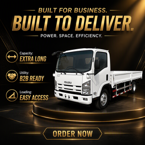Camión <span class=keywords><strong>de</strong></span> Plataforma Isuzu ELF Blanco, Camión <span class=keywords><strong>de</strong></span> Carga Abierta para Logística, Entrega y Transporte - Product Image 5