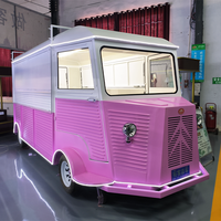 Remolque de Comida Cuadrado de Acero Galvanizado Personalizado, Camioneta de Comida Móvil, Carrito de Hot Dogs, Café y BBQ con Certificación CE