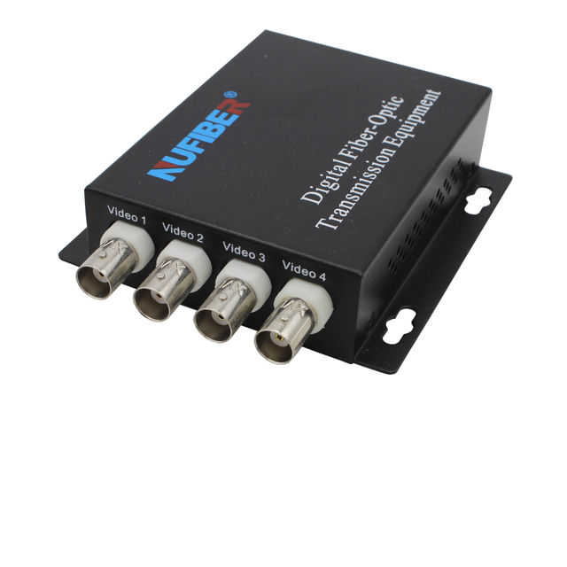 4 Channels Fiber Optical Bnc to Fiber Video Converter RS485 for CCTV Systems