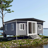 Casa Contenedor Modular Completa de 20FT/40FT, Unidad de Vivienda Prefabricada con Panel Sándwich para Oficina o Alojamiento