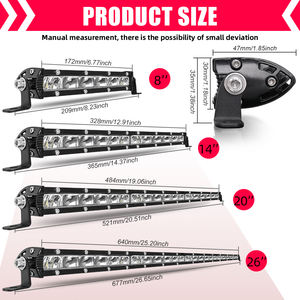Grilles Led Super Slim Fine 32 pouces Barre lumineuse Led 38 pouces, Véhicules Barras Led Para à une rangée - Product Image 3