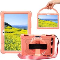 Étui en silicone pour tablette 10,1 pouces avec support rotatif à 360°, bandoulière réglable, poignée amovible et stylet – Moule exclusif