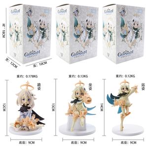 Figurines d'anime de collection de 14 cm, personnage de dessin animé japonais Paimon du jeu <span class=keywords><strong>vidéo</strong></span> Genshin Impact, en plastique. - Product Image 3