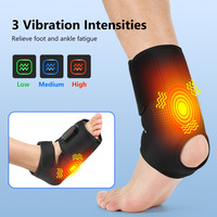 Bottes de massage chauffantes sans fil à compression d'air pour chevilles, rechargeables par USB, avec logo personnalisé et fonction de chauffage