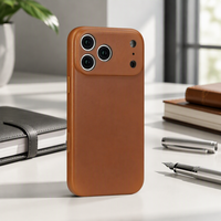Étui de téléphone portable de luxe en cuir véritable multicolore, étanche et antichoc, ajustement parfait pour iPhone 17 16 15 Pro Max
