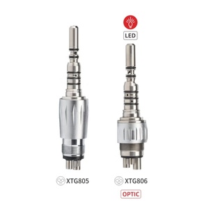 Pièce à main dentaire à grande vitesse avec logo personnalisé, connecteur 4/6 trous, 4 jets d'eau, fibre optique Ka-vo, raccord rapide - Product Image 5