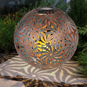Lámparas <span class=keywords><strong>Solares</strong></span> de Mimbre de Hierro Hechas a Mano, Marca LEADER de Moda para Jardines - Product Image 6