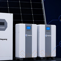 Système de stockage d'énergie solaire hybride 6,2 kW, kit de panneaux solaires en silicium monocristallin pour usage industriel