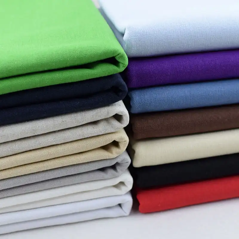 Hot sale 30%linen 15%polyester 30%viscose 25%cotton linen cotton mix polyester blend fabric solid for garment shirting