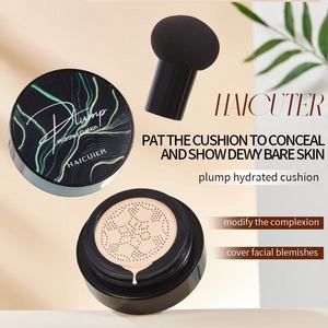 Version Professionnelle Hicuier Pearl Oil-Control Hydrating Cushion Concealer Unifie le Teint <span class=keywords><strong>Crème</strong></span> <span class=keywords><strong>BB</strong></span> à Applicateur Tête de Champignon pour Peaux Grasses - Product Image 2