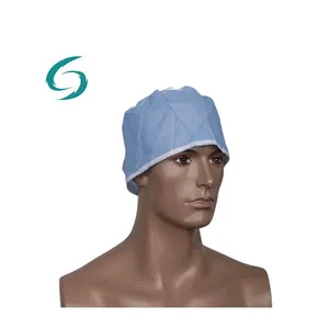 Bonnet chirurgical pour infirmières, capuchon de bouffant, jetable, bon marché, fournitures médicales, non tissé